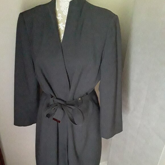 Calvien Klein dark heather gray jacket-trench coat size 12 - Picture 1 of 15